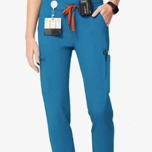 Figs YOLA scrub pants alps blue